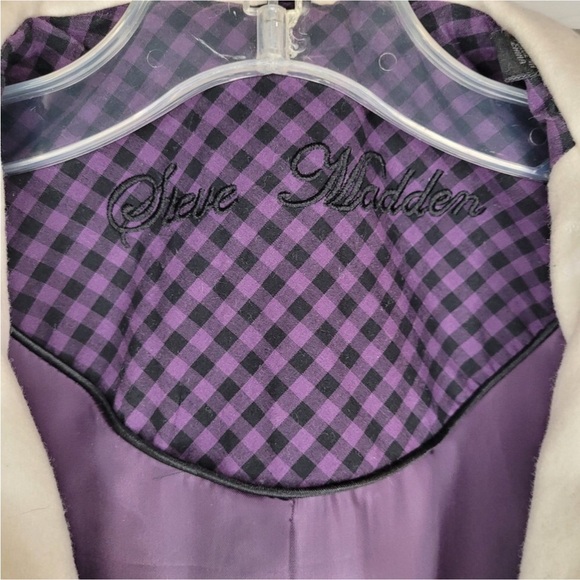 EUC Steve Madden Wool Hooded Double Breasted Peacoat - Picture 3 of 5